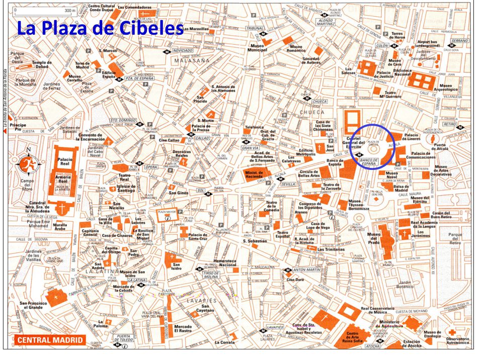 Madrid, España La Plaza de Cibeles