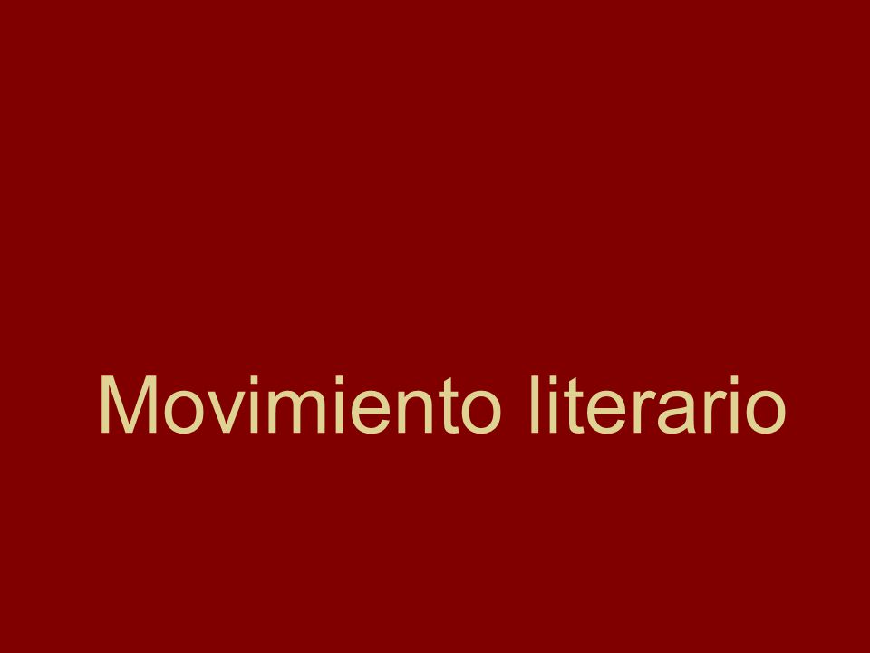 Movimiento literario