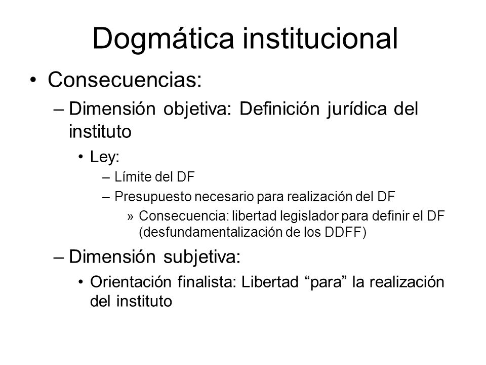 Dogmática institucional