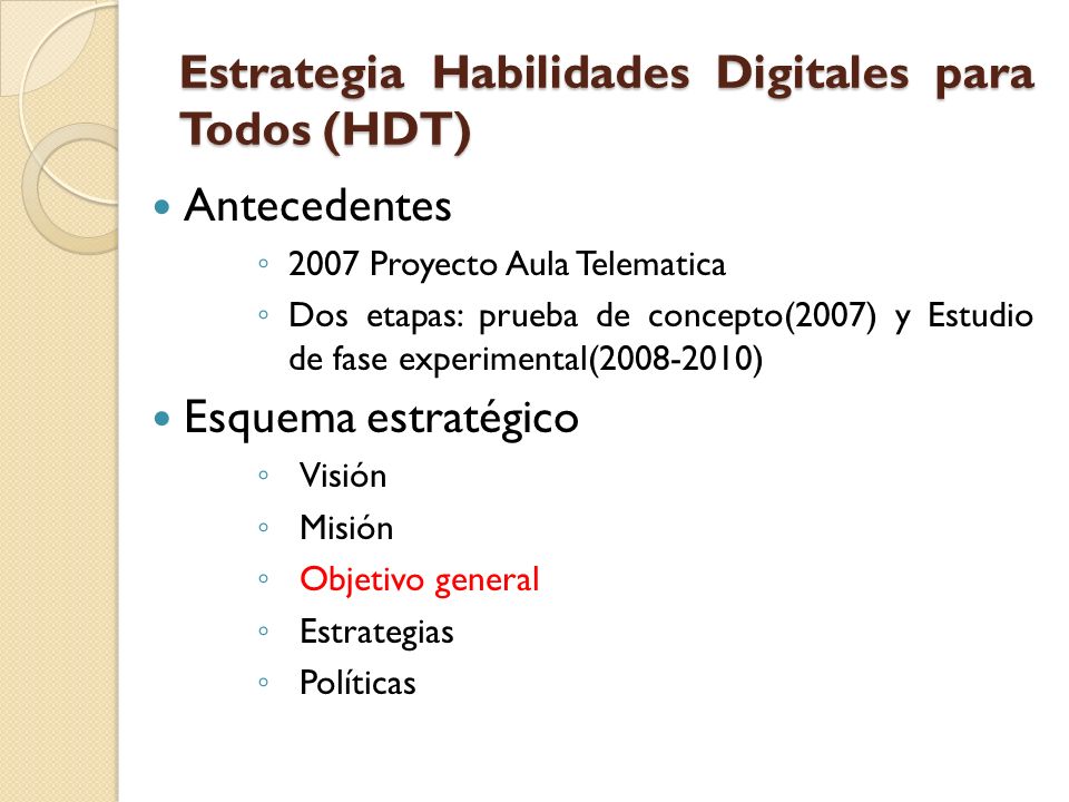 Estrategia Habilidades Digitales para Todos (HDT)