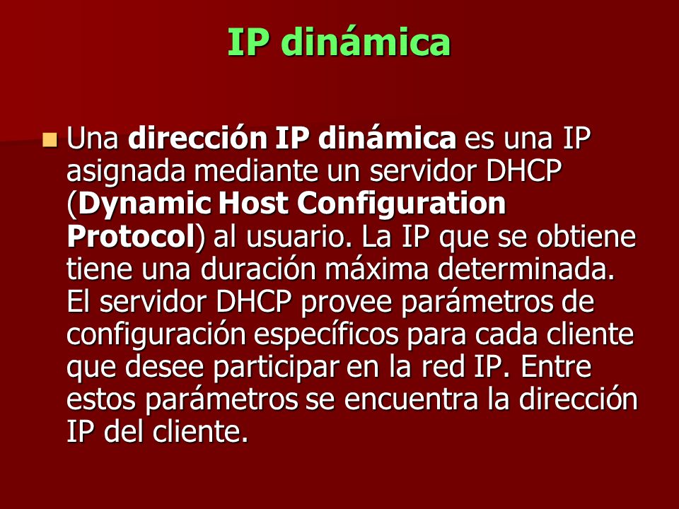 IP dinámica