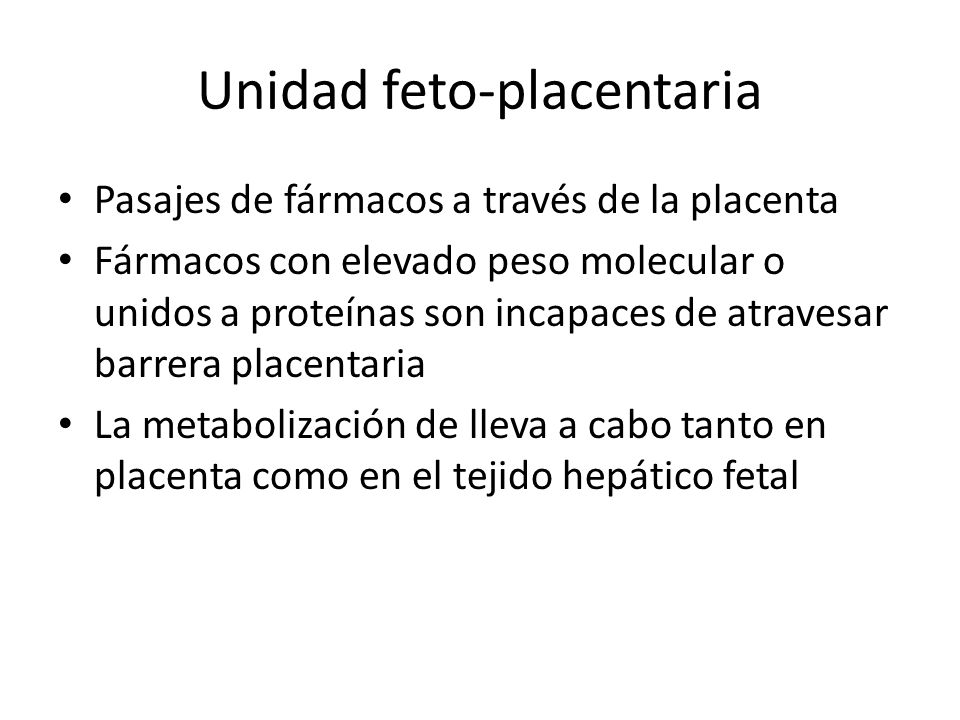 Unidad feto-placentaria