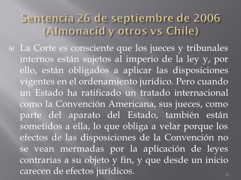 Sentencia 26 de septiembre de 2006 (Almonacid y otros vs Chile)