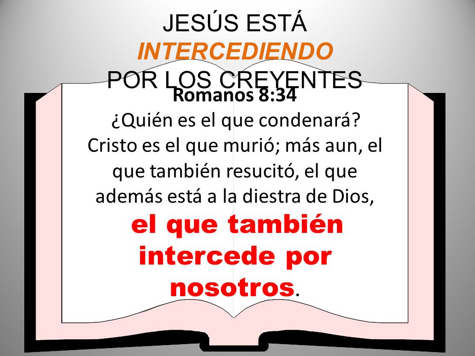 JESÚS ESTÁ INTERCEDIENDO POR LOS CREYENTES