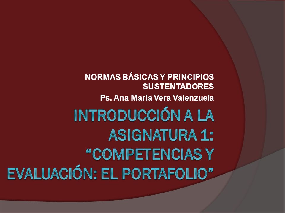 NORMAS BÁSICAS Y PRINCIPIOS SUSTENTADORES