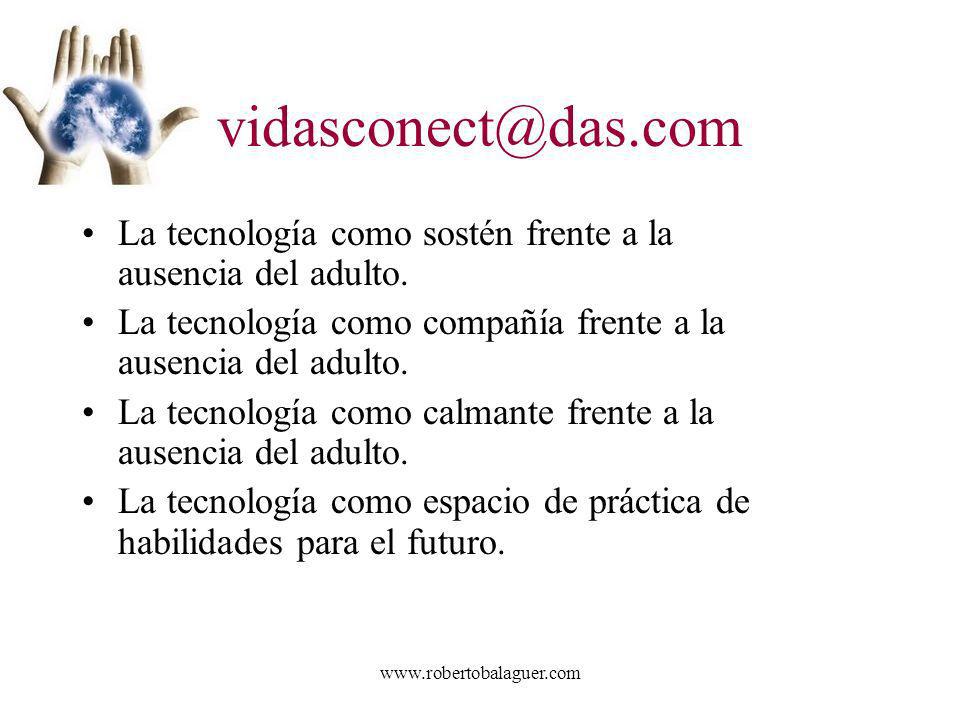 La tecnología como sostén frente a la ausencia del adulto. La tecnología como compañía frente a la ausencia del adulto.
