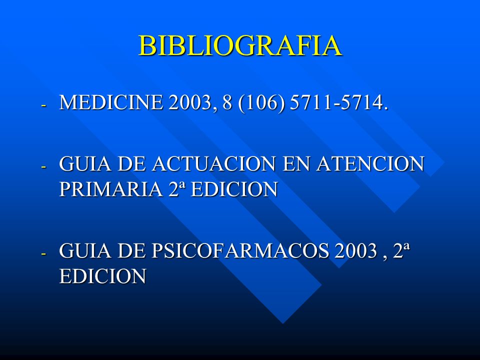 BIBLIOGRAFIA MEDICINE 2003, 8 (106)