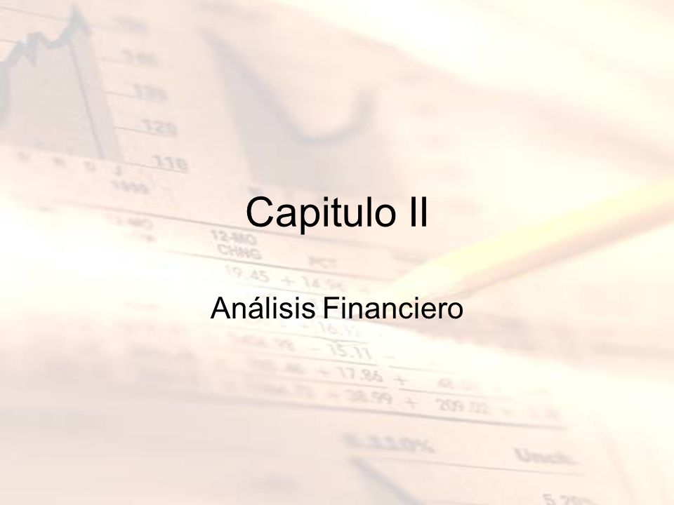 Capitulo II Análisis Financiero