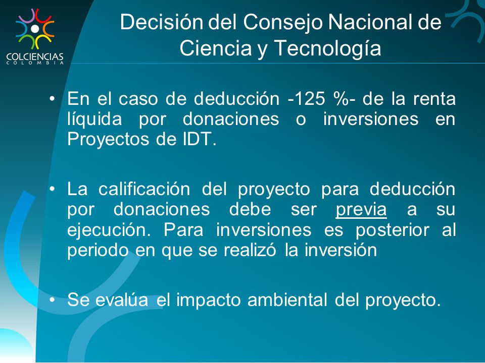 Decisión del Consejo Nacional de Ciencia y Tecnología
