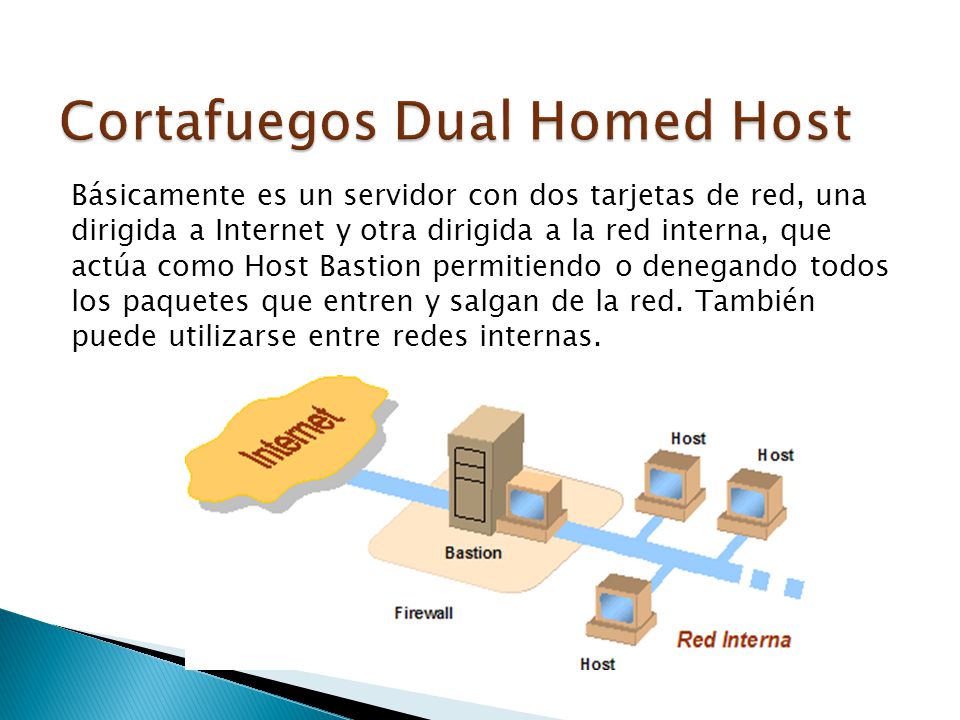 Cortafuegos Dual Homed Host