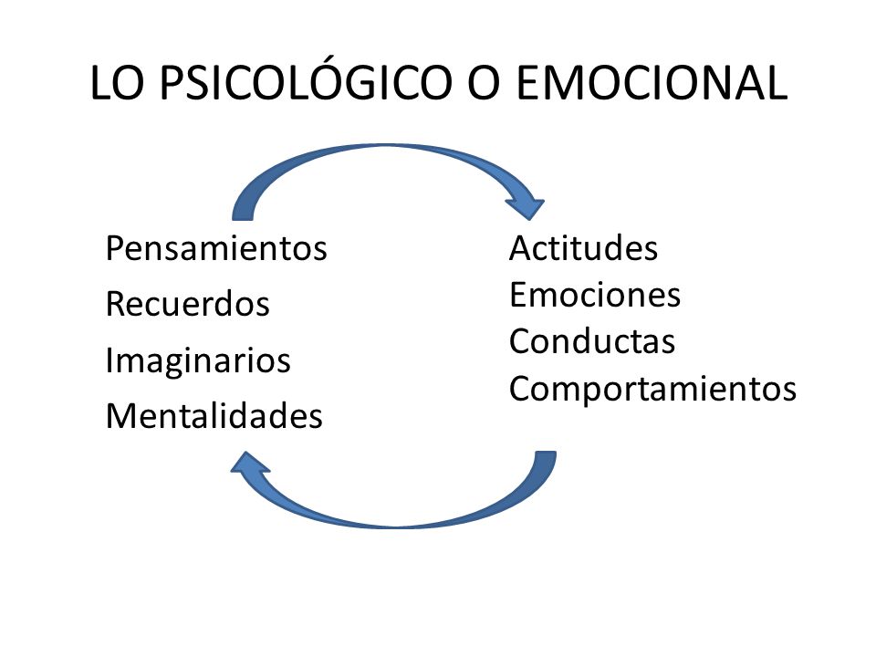 LO PSICOLÓGICO O EMOCIONAL