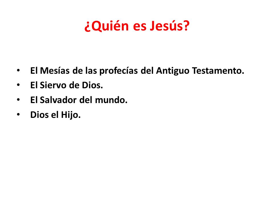 ¿Quién es Jesús El Mesías de las profecías del Antiguo Testamento.