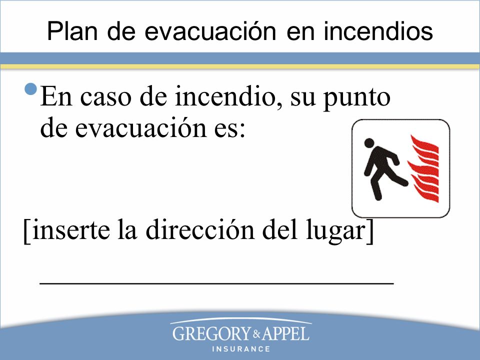 Plan de evacuación en incendios
