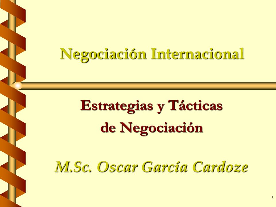 Negociación Internacional