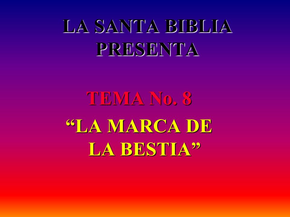LA SANTA BIBLIA PRESENTA