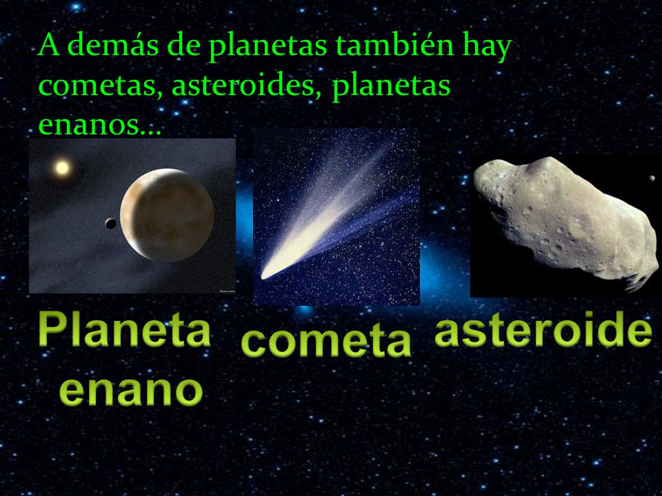 Planeta enano asteroide cometa