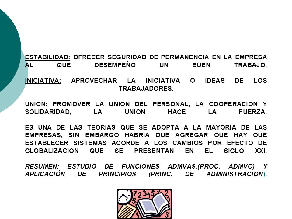 ESTABILIDAD: OFRECER SEGURIDAD DE PERMANENCIA EN LA EMPRESA AL QUE DESEMPEÑO UN BUEN TRABAJO.