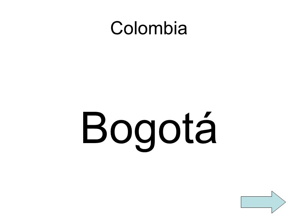 Colombia Bogotá