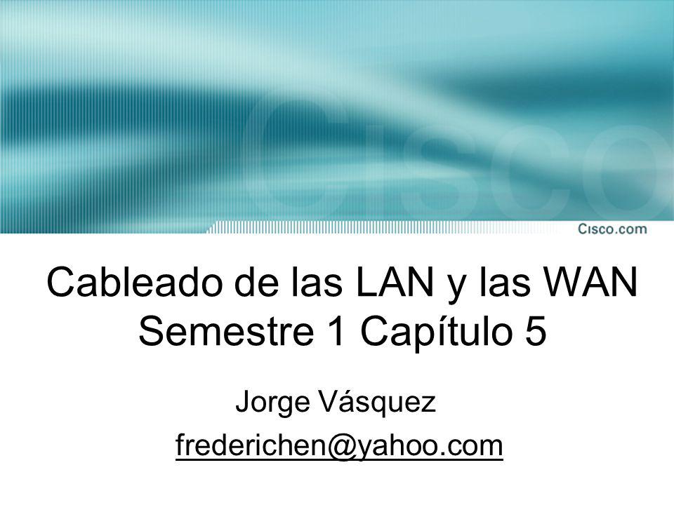 Cableado de las LAN y las WAN Semestre 1 Capítulo 5
