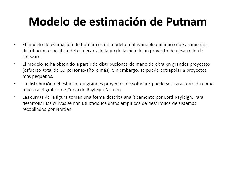 Modelo de estimación de Putnam