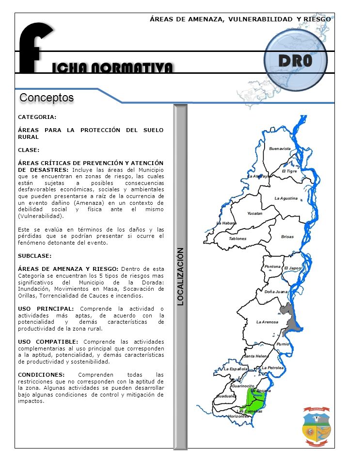 FICHA NORMATIVA DR0 Conceptos LOCALIZACIÓN
