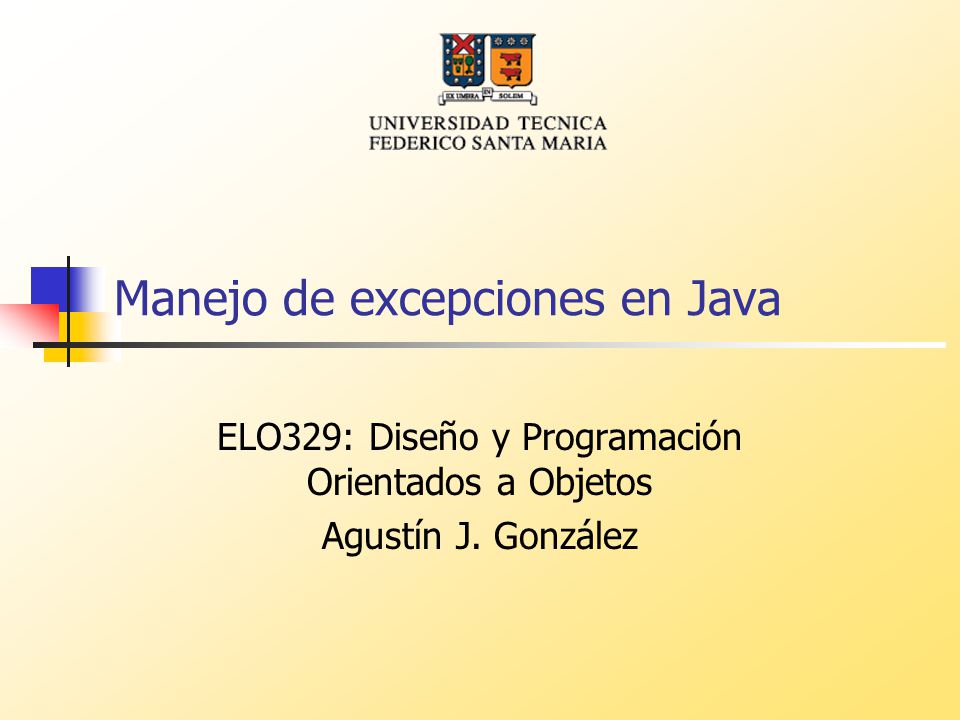Manejo de excepciones en Java