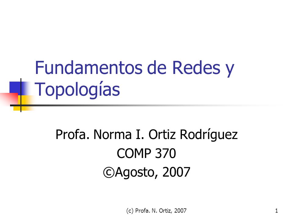 Fundamentos de Redes y Topologías