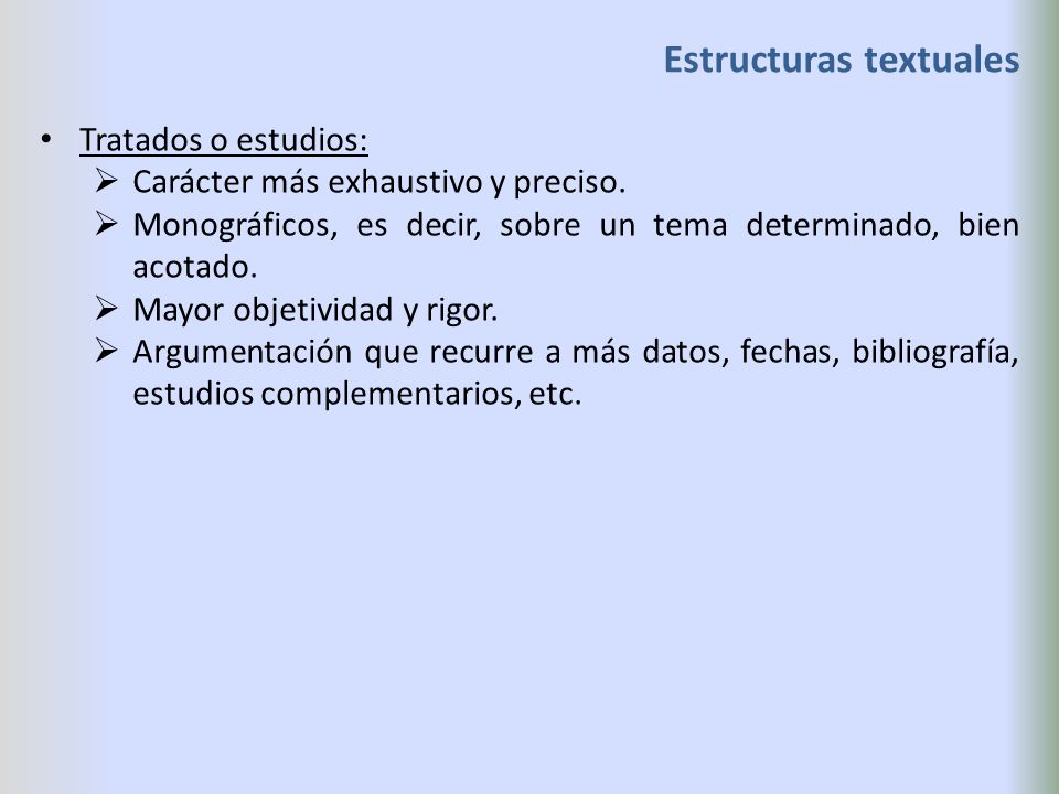 Estructuras textuales