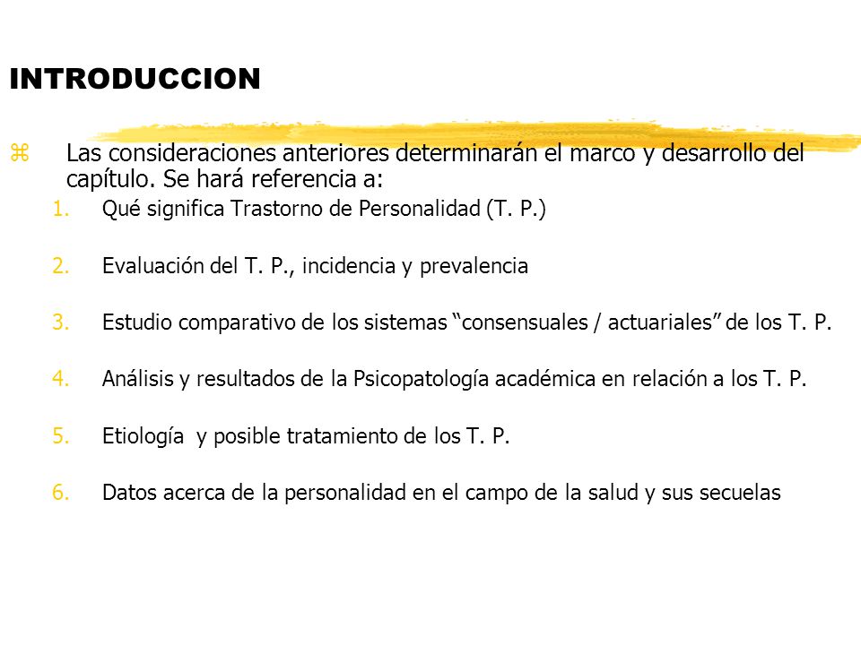 INTRODUCCION Las consideraciones anteriores determinarán el marco y desarrollo del capítulo. Se hará referencia a: