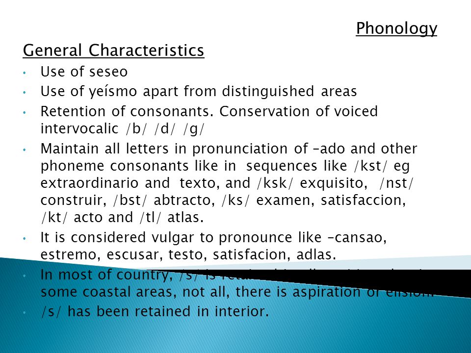 General Characteristics