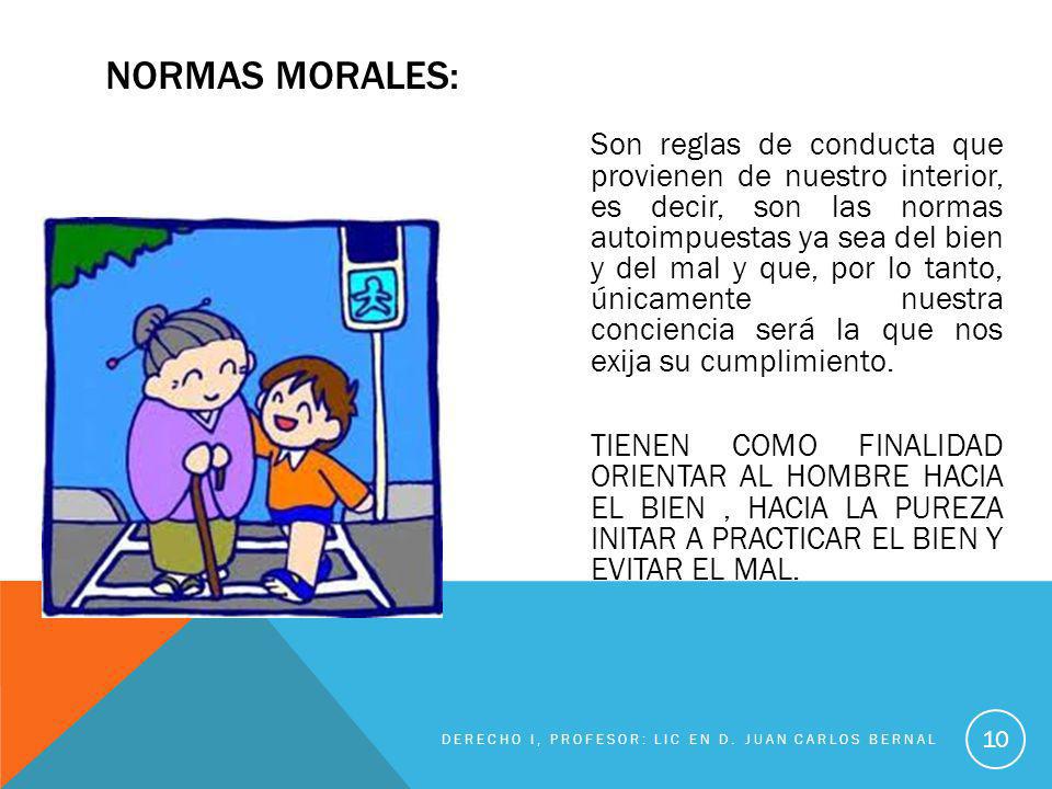 NORMAS MORALES: