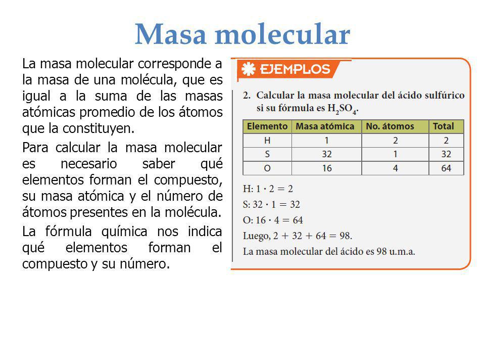 Masa molecular
