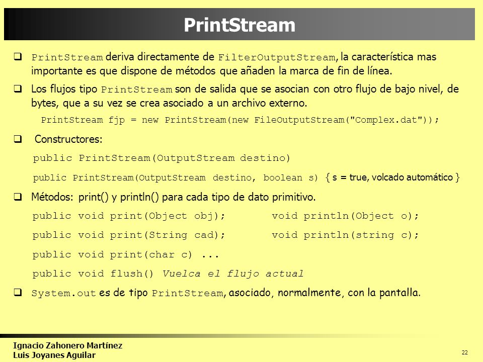 PrintStream