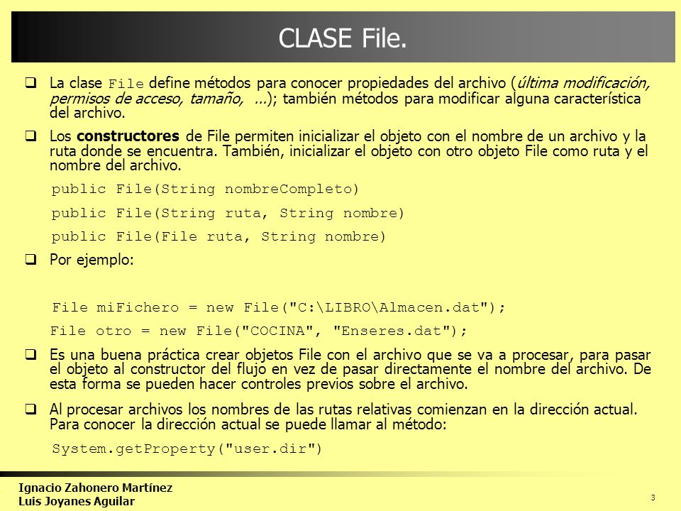 CLASE File.