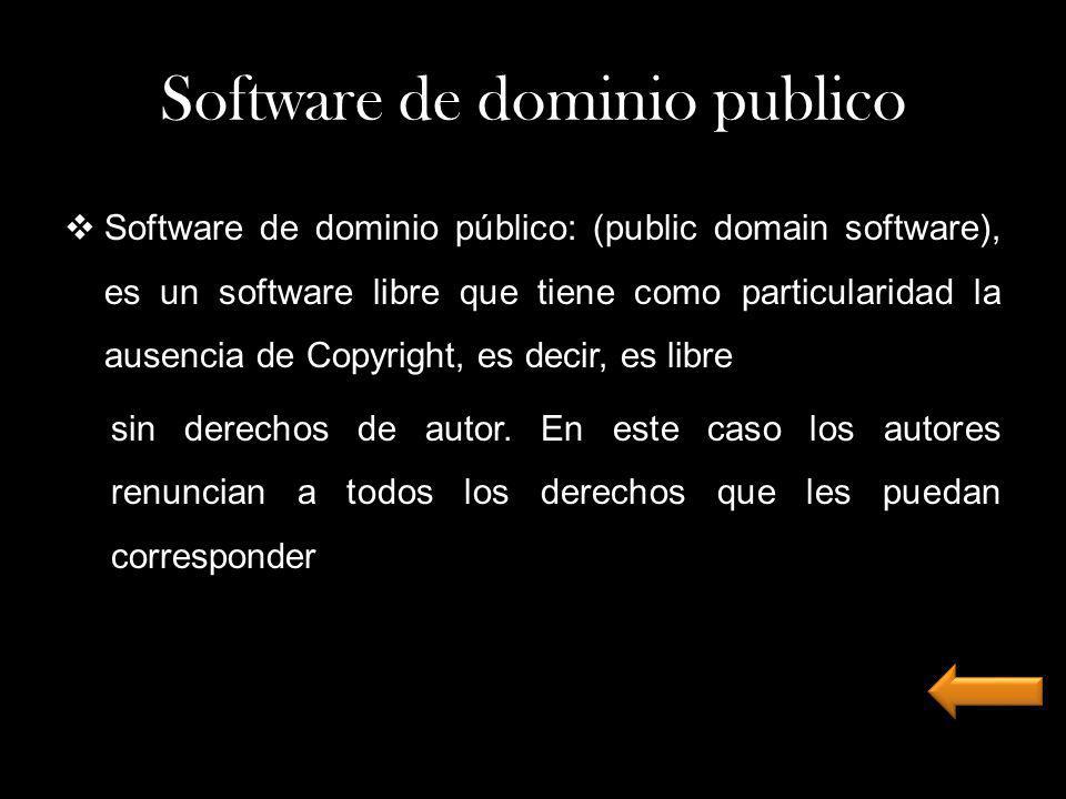 Software de dominio publico