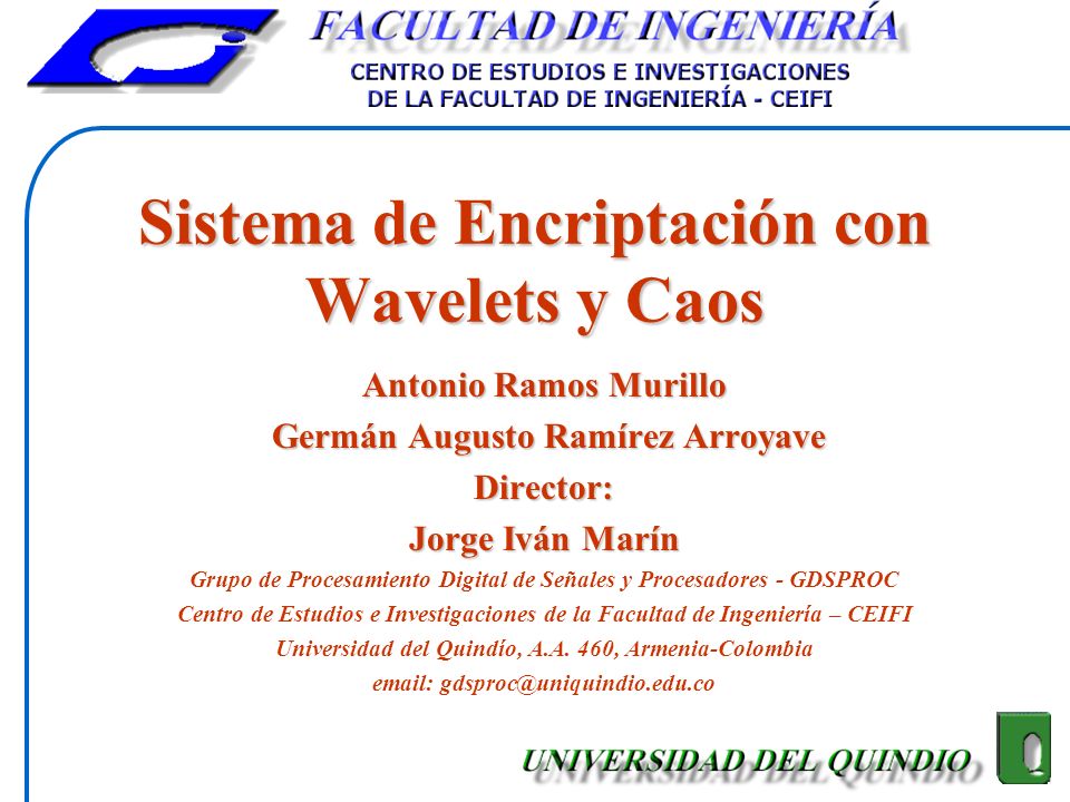 Sistema de Encriptación con Wavelets y Caos