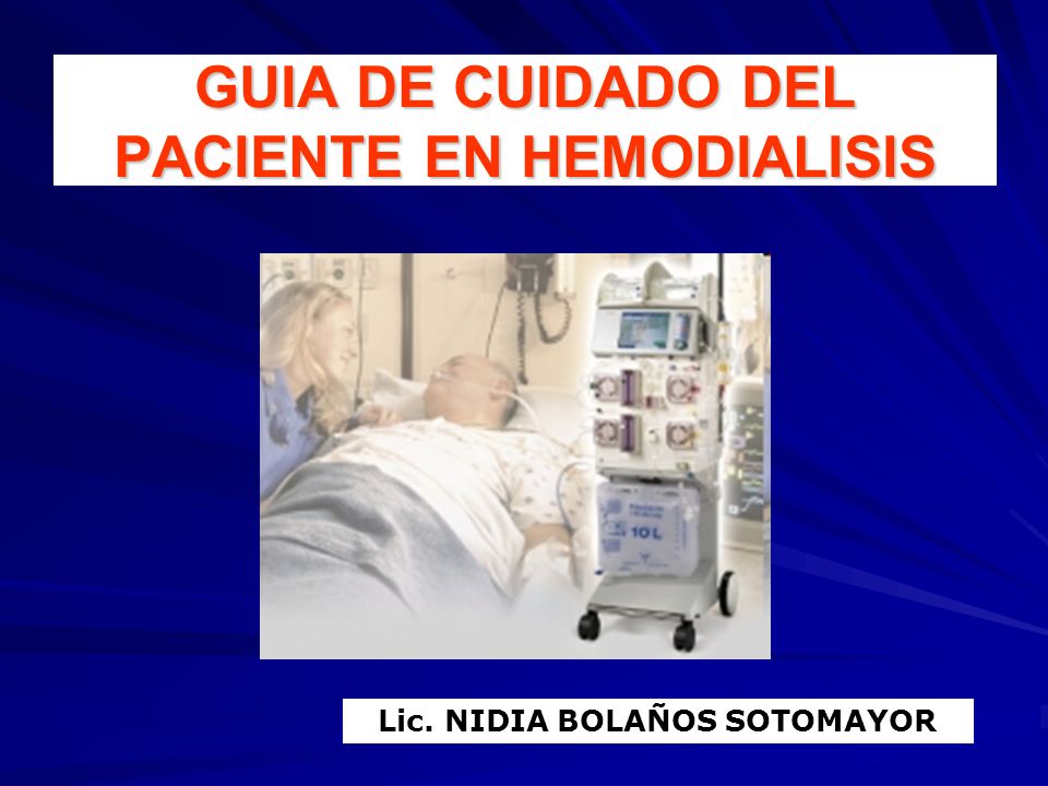 GUIA DE CUIDADO DEL PACIENTE EN HEMODIALISIS