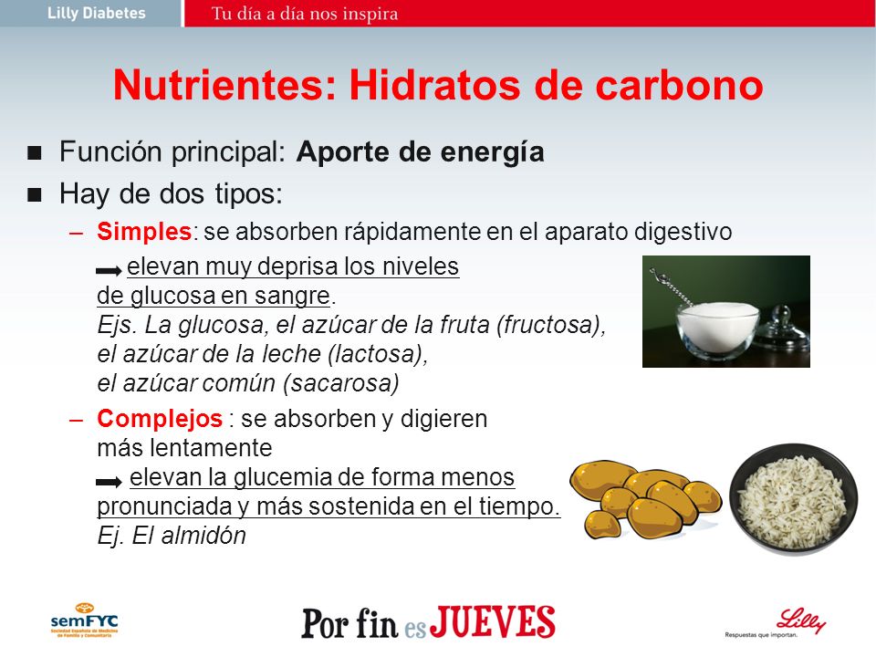 Nutrientes: Hidratos de carbono