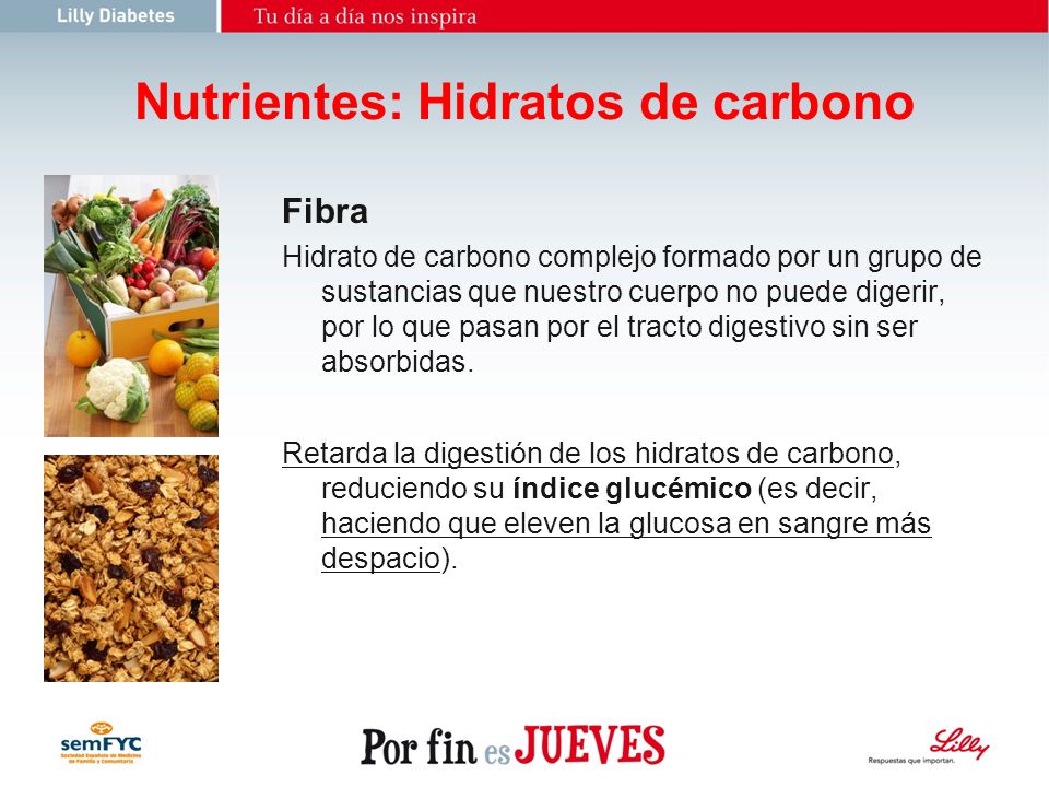 Nutrientes: Hidratos de carbono