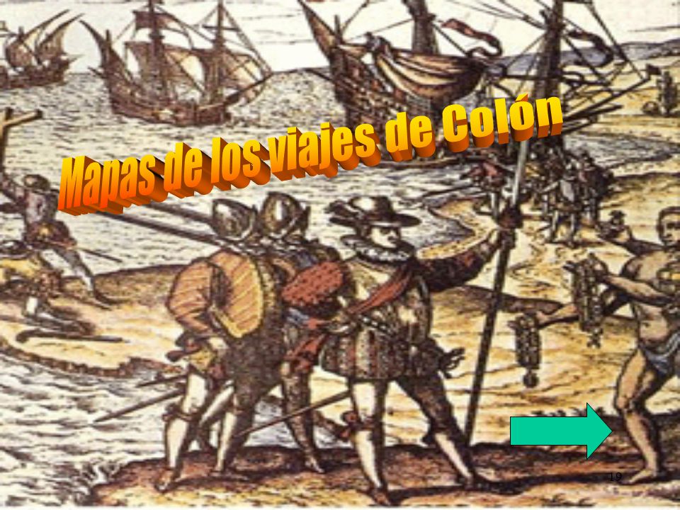 Mapas de los viajes de Colón