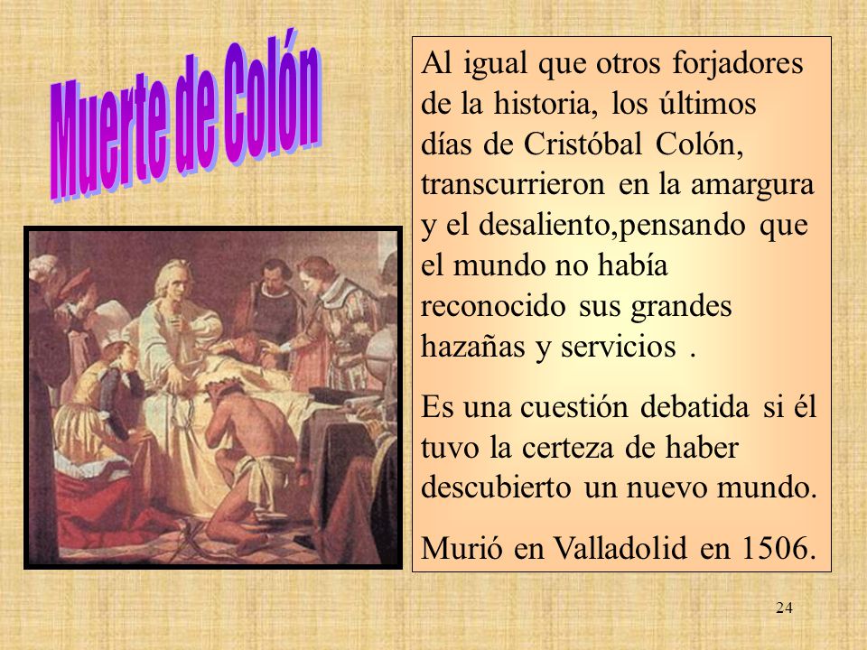 Muerte de Colón