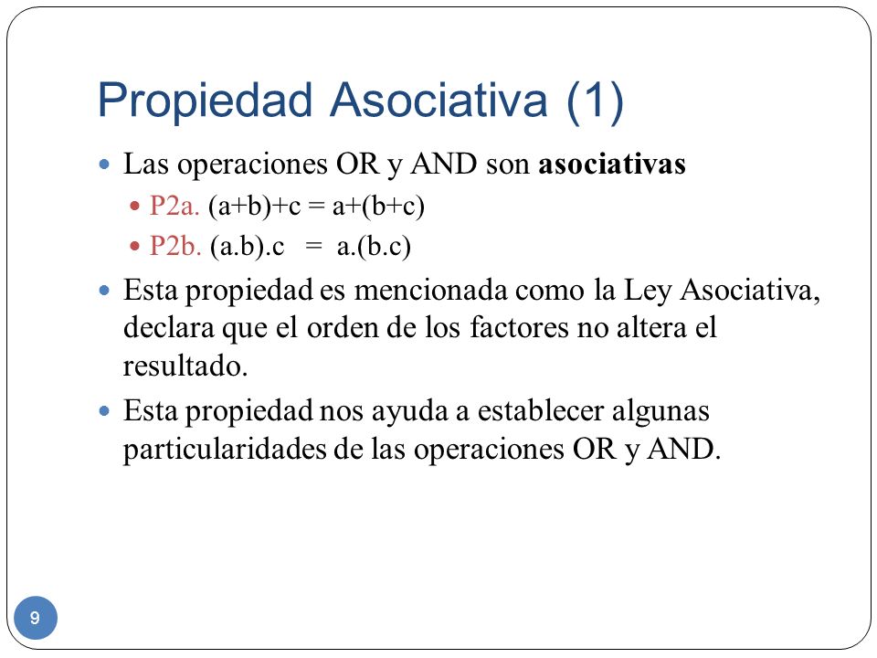 Propiedad Asociativa (1)