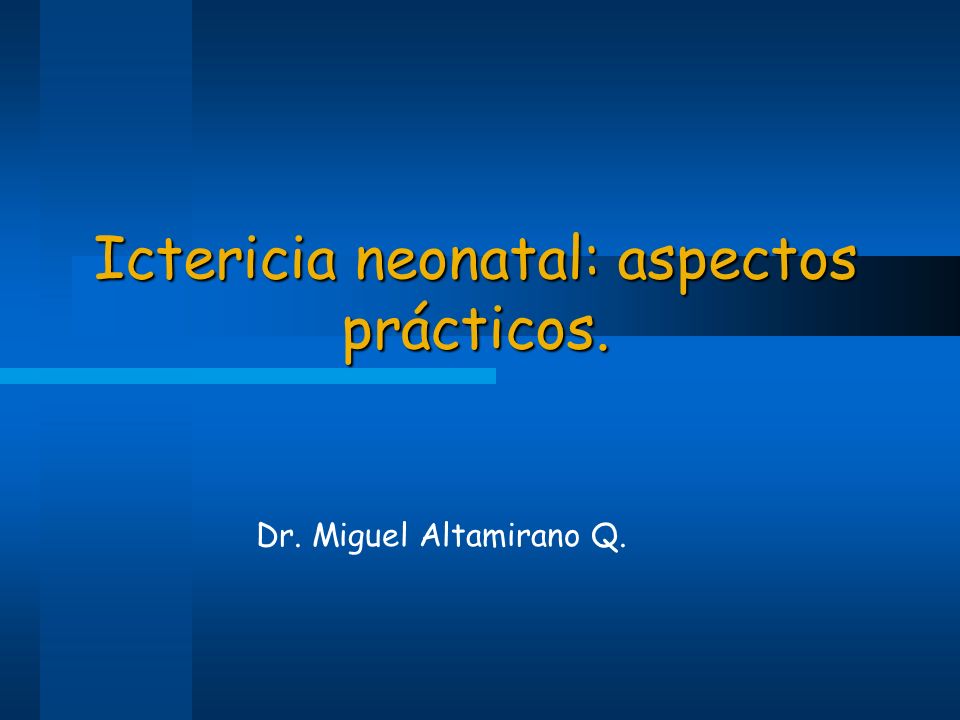 Ictericia neonatal: aspectos prácticos.