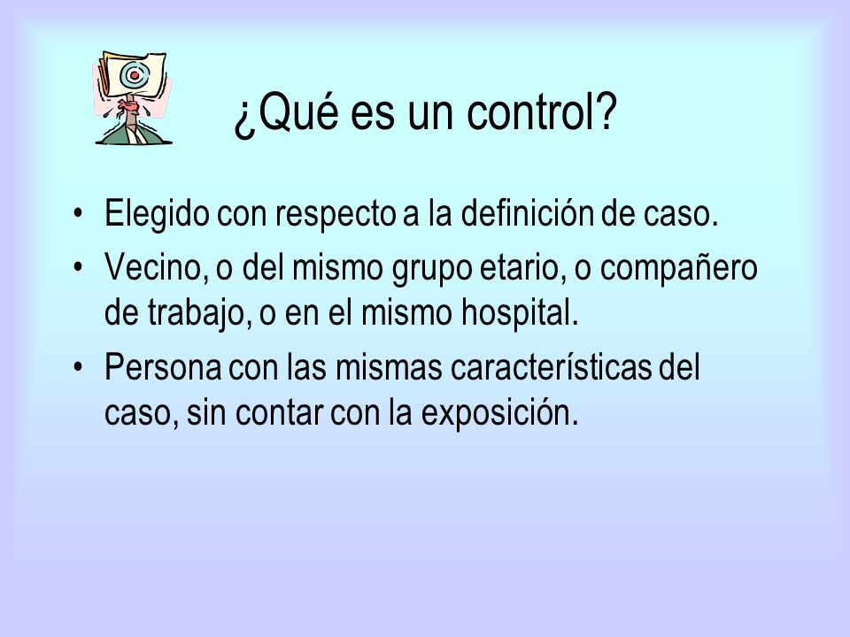 ¿Qué es un control Elegido con respecto a la definición de caso.