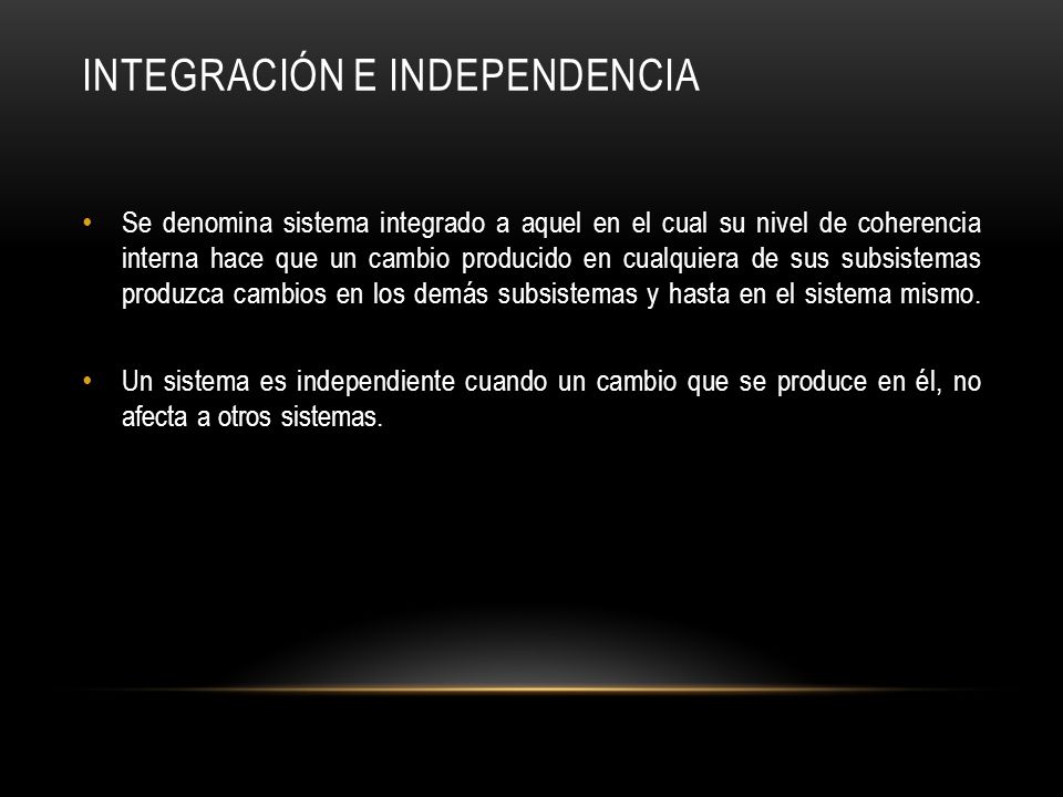 Integración e independencia