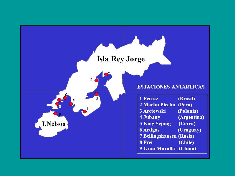 Isla Rey Jorge I.Nelson ESTACIONES ANTARTICAS 1 Ferraz (Brasil)
