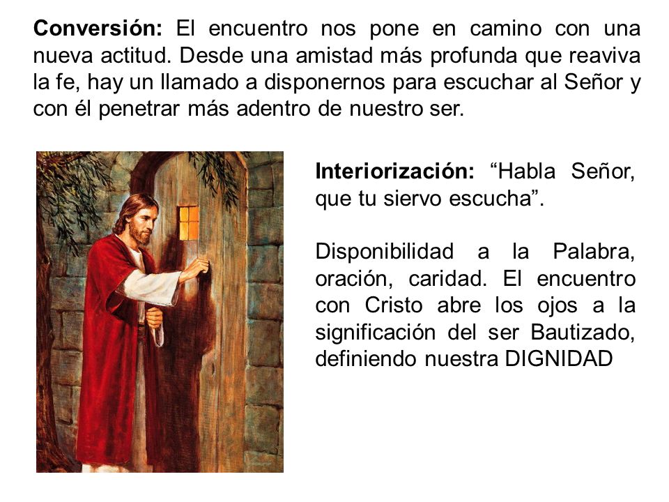 Conversión: El encuentro nos pone en camino con una nueva actitud