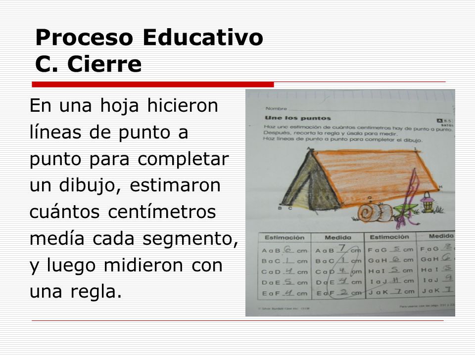 Proceso Educativo C. Cierre