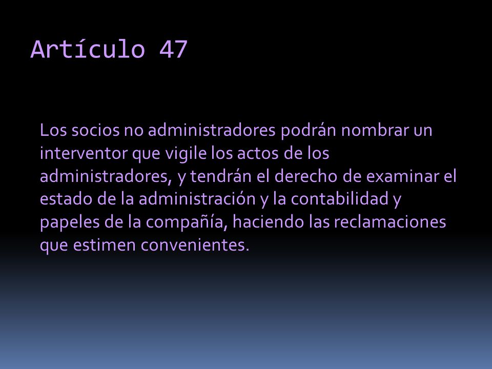 Artículo 47