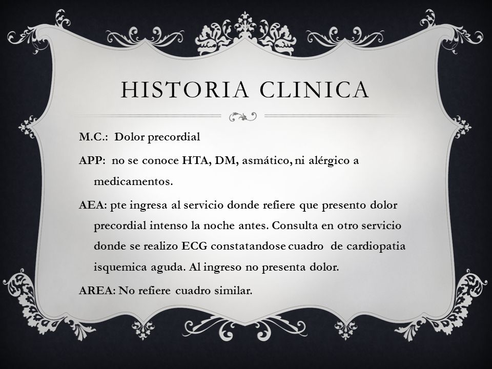 HISTORIA clinica